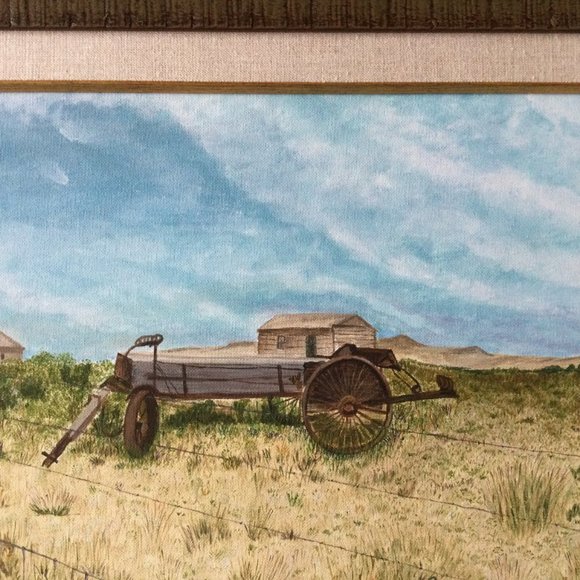 Original painting farm scene professionally framed - Picture 4 of 8